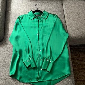 Zara Satin Button Up